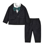 Kid Baby Boy Suit England Infant Birthday Blazer 2 Pcs Sets