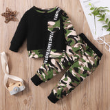 Baby Boy Toddler Outfits Camouflage Print 2 Pcs Sets