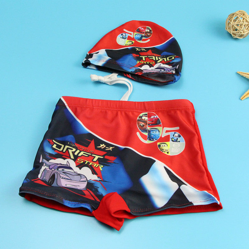 Baby Boy Swimwear Summer Shorts Cartoon Captain Swimsuits Trunks
