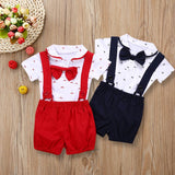 Baby Boys Short Sleeve Suit Outfits Sets 2 Pcs