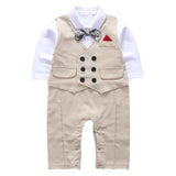 Baby Boy Bowtie Long-sleeve Gentleman 3 Pcs Sets 6-24 Months