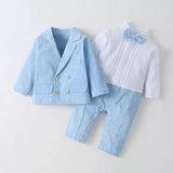 Baby Boys Newborn Sky Blue Sets Spring Autumn Suit 2 Pcs