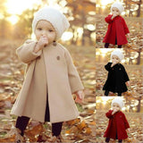 Baby Girl Spring Winter Wool Blends Jacket Coat Costume Outerwear