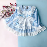 Baby Girl Spanish Lolita Birthday Christening Boutique Party Dresses 1-7 Years