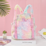 Girl Unicorn Bag 3D Zipper Toy Doll Backpack For Kidergarten