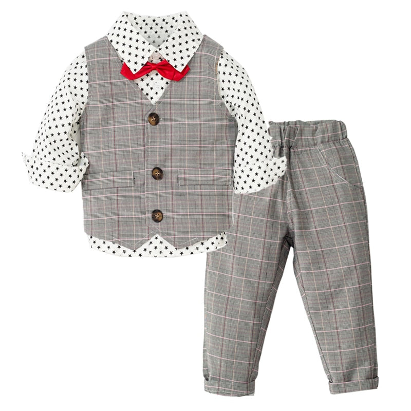 Boys Clothes Set Little Gentleman Outfits 3 Pcs