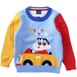 Kid Boys Autumn Winter Cartoon Sweater