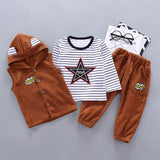 Kid Baby Boys Set Outfis Star Toddler Long Sleeve Sets 2 Pcs