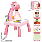 Kid LED Drawing Board Painting Table Desk Educational Learning