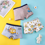 Kid Boy Underwear Cartoon Shorts Cotton Car Dinosaurs Pattern 3/5Pack Lot