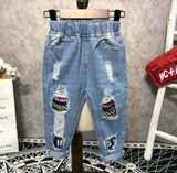 Kids Boy Girl Leisure Denim Casual Suits 3 Pcs Set