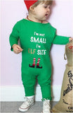 Baby Boys Green Red Christmas Rompers