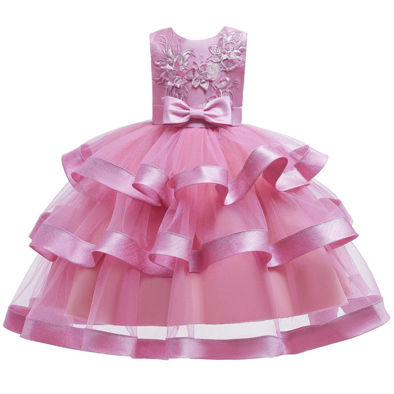 Toddler Baby Girl Princess Party Wedding Elegant Pageant Flower Dress - honeylives