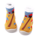 Baby Shoes Christmas Sock Shoes Knit Booties Toddler First Walker Soft Rubber