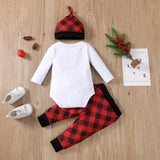 Christmas Infant Baby Boys Outfit Tie 3 Pcs Set Outfits