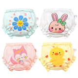 Baby Girls Print Cute Bread Infant Bows Underwear 4 Pieces/Lot