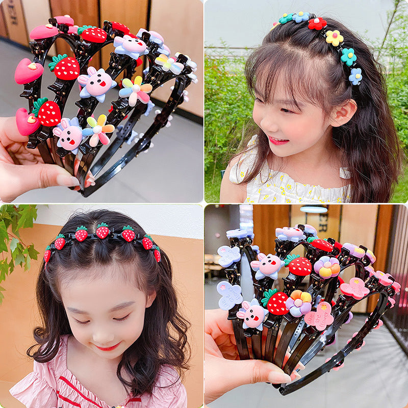 Kid Baby Cute Flower Strawberry Clip Headband Hair Accessories