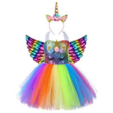 Kids Baby Girl Unicorn Birthday Party Rainbow Sequin Dress