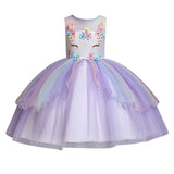 Toddler Kids Girls Sleeveless Tulle Princess Party Dresses