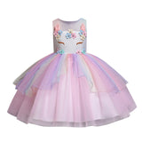 Toddler Kids Girls Sleeveless Tulle Princess Party Dresses