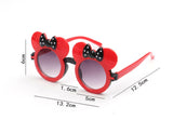 Kid Baby Clamshell Shaped Sunglasses Cartoon Bowknot Anti-UV Eyeglasses