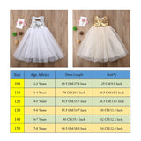 Girl Bridesmaid Dresses Birthday Fashion Party Sequin Princess Dresses 3-8T - honeylives