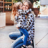 Mother Daughter Son  Long Sleeve Leopard Shirt Family Matching Outfits