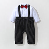 Newborn Baby Boys Formal Suit 4 Pcs Sets With Cap