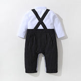 Newborn Baby Boys Formal Suit 4 Pcs Sets With Cap