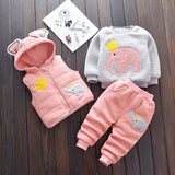 Baby Boy Girl Sport Suit Autumn Winter 3 Pcs Sets