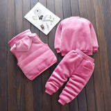 Baby Boy Girl Sport Suit Autumn Winter 3 Pcs Sets