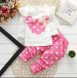 Baby Girls Sets Valentine Cute Dot Set 2 Pcs