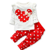 Baby Girls Sets Valentine Cute Dot Set 2 Pcs