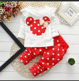 Baby Girls Sets Valentine Cute Dot Set 2 Pcs