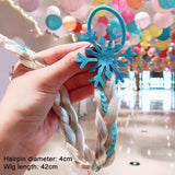 Girls Cute Cartoon Bow Butterfly Colorful Braid Headband Hair Accessories