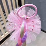 Girls Cute Cartoon Bow Butterfly Colorful Braid Headband Hair Accessories