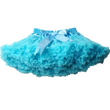Girls Fluffy Chiffon Solid Colors Tutu Christmas Skirts 2-12 Years