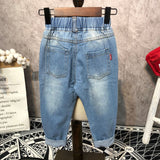 Kids Boy Girl Leisure Denim Casual Suits 3 Pcs Set