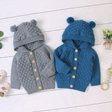 Baby Boy Girls Autumn Knitted Sweater Warm Soft Coats Outerwear
