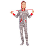 Family Matching Christmas Deer Pajamas Jumpsuits Set Family Look