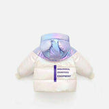 Winter Lightweight Down Jacket Boys Girls White  Bright Warm Coats