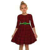 Family Matching Mother Daughter Autumn Christmas Dresses