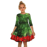 Mom And Daughter Christmas Dress Family Matching Parent-child Printed Dress