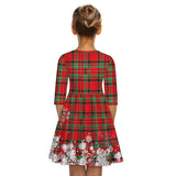 Mom And Daughter Christmas Dress Family Matching Parent-child Printed Dress