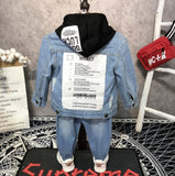 Kids Boy Girl Leisure Denim Casual Suits 3 Pcs Set