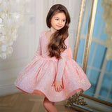 Kid Baby Girl Elegant Sequins Bridesmaid Formal Evening Birthday Princess Dresses