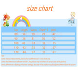 Kid Baby Boys Girls Cute Cartoon Long-sleeved Bib 2 Pcs Sets