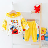 Baby Boy Cartoon Hooded Tracksuit Sports Outfits 2 Pcs