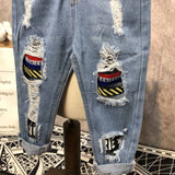 Kids Boy Girl Leisure Denim Casual Suits 3 Pcs Set