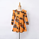 Long Sleeve Mother Daughter Dress Family Matching Halloween Dresses